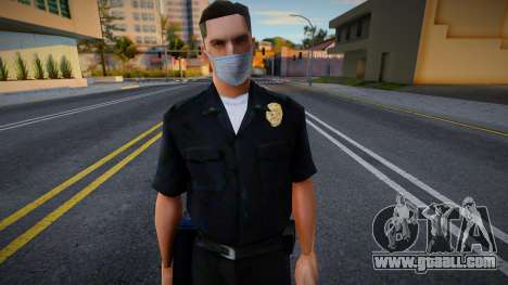 Lapd1 in a protective mask for GTA San Andreas