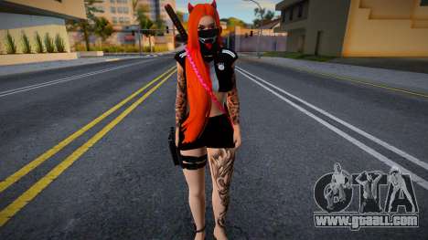 Female Skin with Horn for GTA San Andreas