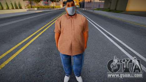 Big Bear in a protective mask for GTA San Andreas
