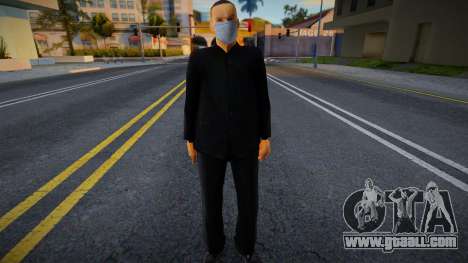 Triadb in a protective mask for GTA San Andreas