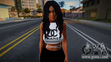 Girl in Chanel Clothes for GTA San Andreas