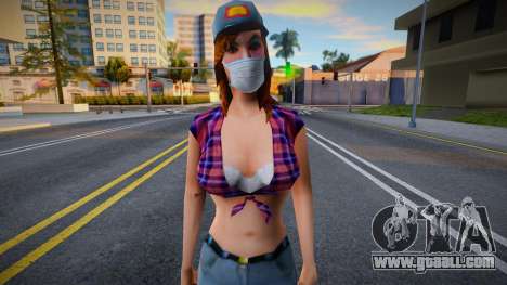 Dwfylc2 in a protective mask for GTA San Andreas