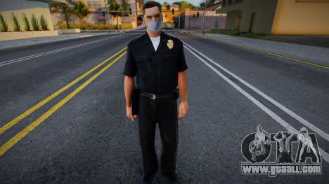 Lapd1 in a protective mask for GTA San Andreas