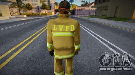 Firefighter 1 in a protective mask for GTA San Andreas