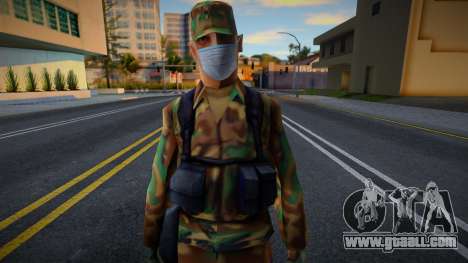 Army in protective mask for GTA San Andreas