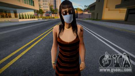 Ofyri in a protective mask for GTA San Andreas