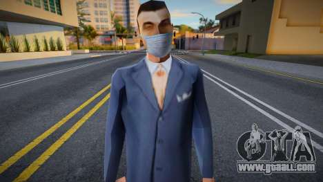 Mafboss in a protective mask for GTA San Andreas