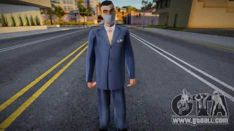 Mafboss in a protective mask for GTA San Andreas