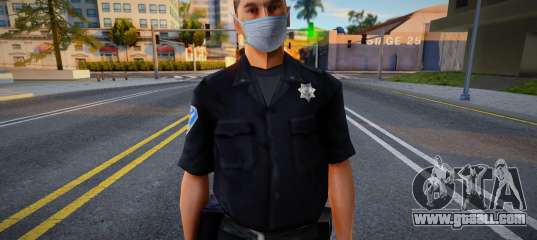 Sfpd1 in a protective mask for GTA San Andreas