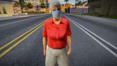 Wfori in a protective mask for GTA San Andreas