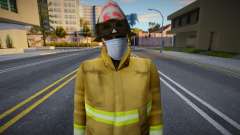 Firefighter 1 in a protective mask for GTA San Andreas