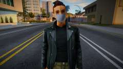 Claude in a protective mask for GTA San Andreas
