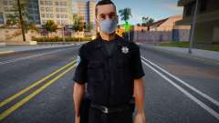 Sfpd1 in a protective mask for GTA San Andreas