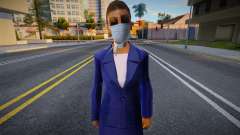 Wfystew in a protective mask for GTA San Andreas