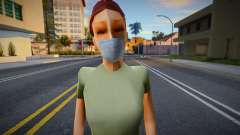 Helena in a protective mask for GTA San Andreas