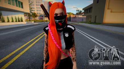 Female Skin with Horn for GTA San Andreas