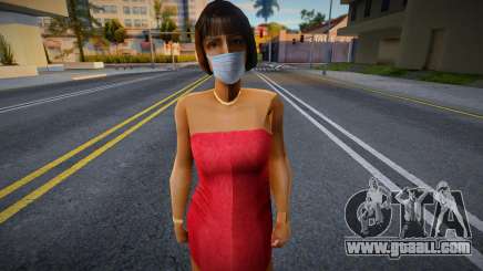 Hfyri in a protective mask for GTA San Andreas