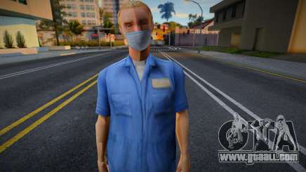 Dwayne in a protective mask for GTA San Andreas