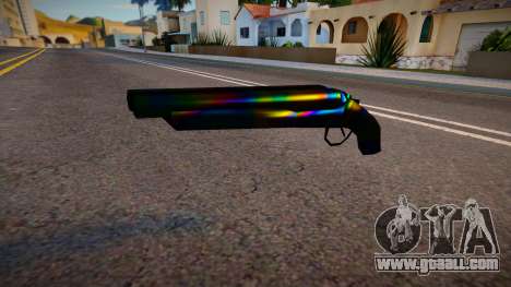 Iridescent Chrome Weapon - Sawnoff for GTA San Andreas