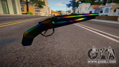 Iridescent Chrome Weapon - Sawnoff for GTA San Andreas