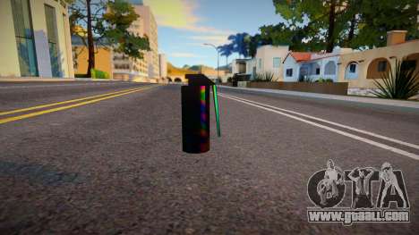 Iridescent Chrome Weapon - Teargas for GTA San Andreas