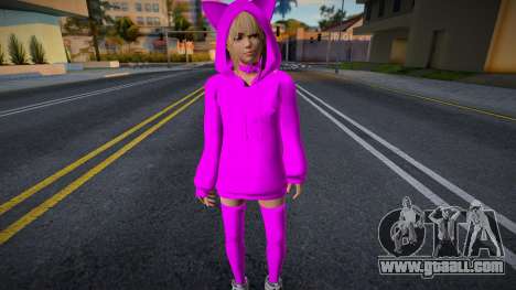 Girl in pink suit for GTA San Andreas