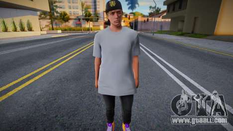 A young guy in a white T-shirt for GTA San Andreas