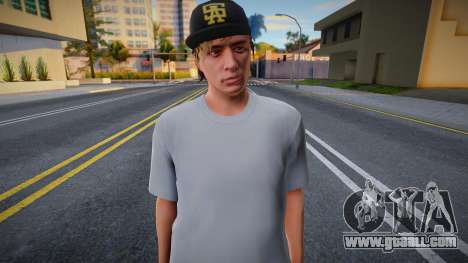 A young guy in a white T-shirt for GTA San Andreas