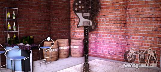 Metal Gibson Les Paul Custom for GTA Vice City