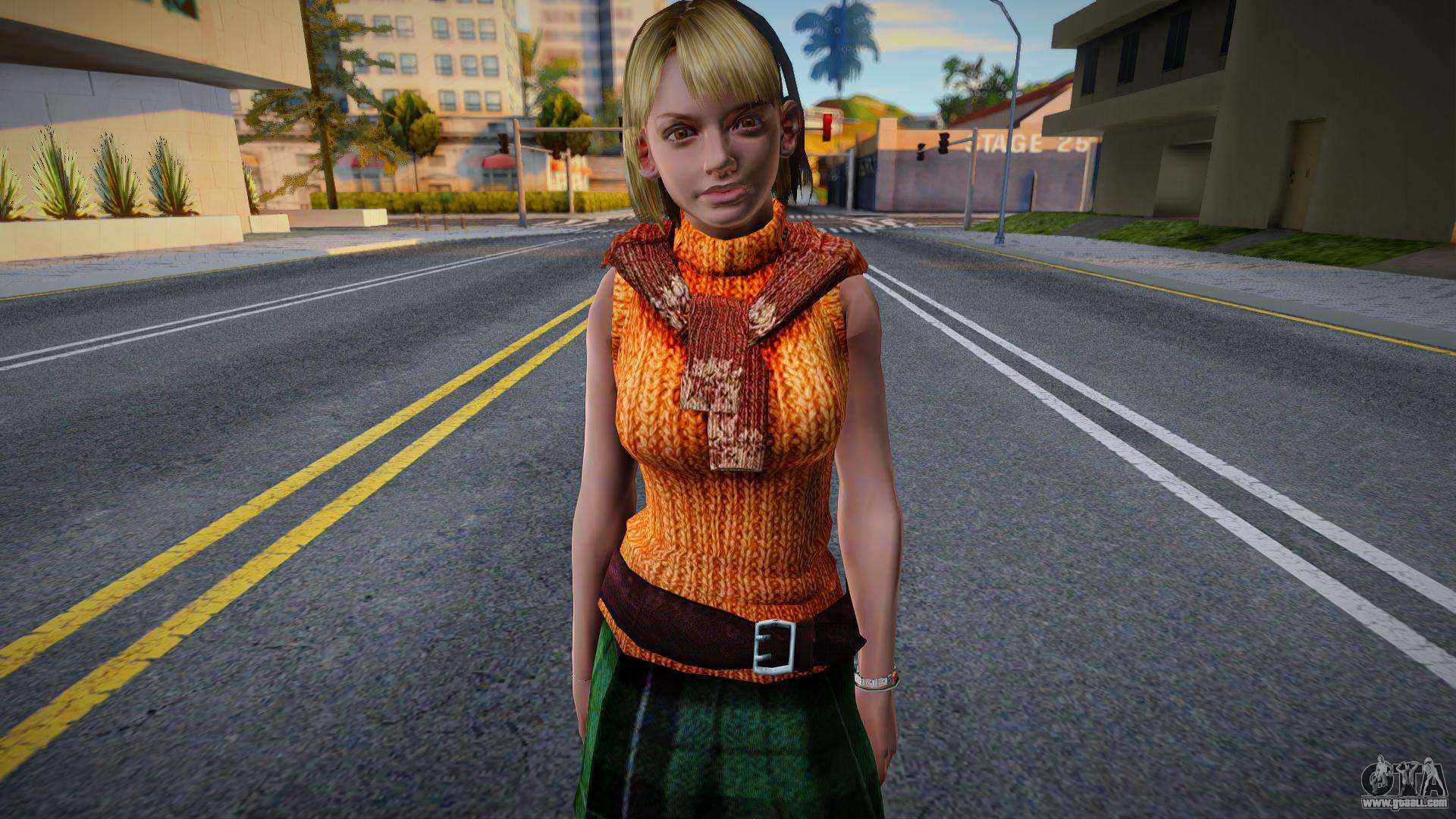 GTA San Andreas Resident Evil 4 Remake Ashley Graham Mod 