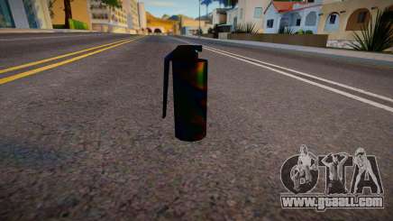 Iridescent Chrome Weapon - Teargas for GTA San Andreas