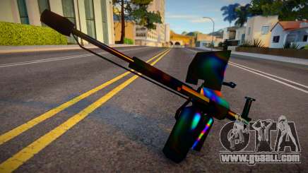 Iridescent Chrome Weapon - Flame for GTA San Andreas
