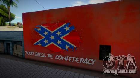 Graffiti God bless the Confederacy for GTA San Andreas