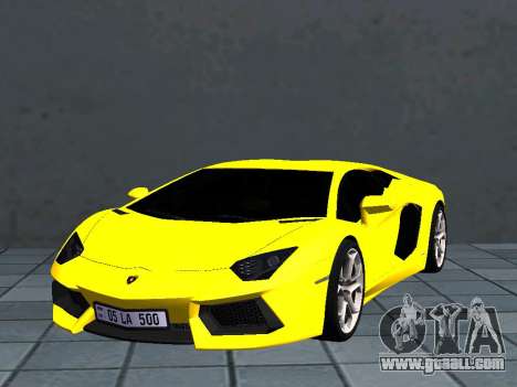Lamborghini Aventador AM Plates for GTA San Andreas
