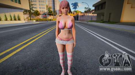 Honoka Pink Lace Dress for GTA San Andreas