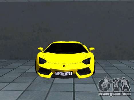 Lamborghini Aventador AM Plates for GTA San Andreas