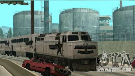 Train on the streets of the city and the highway for GTA San Andreas