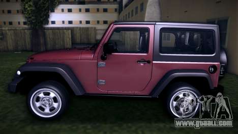 Jeep Wrangler Rubicon 2012 for GTA Vice City