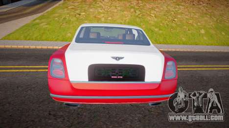 Bentley Mulsanne 2010 for GTA San Andreas