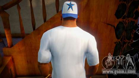 New Backwards B-Ball Cap - blue for GTA San Andreas