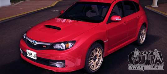 Subaru Impreza WRX STI GRB (LHD) (Golden Rims) 1 for GTA Vice City