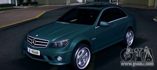 Mercedes-Benz C63 (AMG) 2010 (EU Plate) for GTA Vice City
