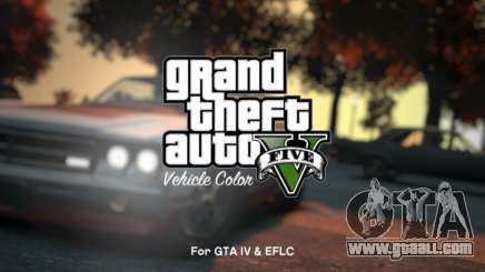 GTA V Vehicle Color for GTA 4