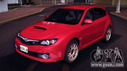 Subaru Impreza WRX STI GRB (LHD) (Golden Rims) 1 for GTA Vice City