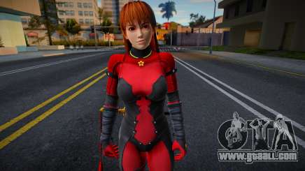 Dead Or Alive 5 - Kasumi (Costume 2) v7 for GTA San Andreas