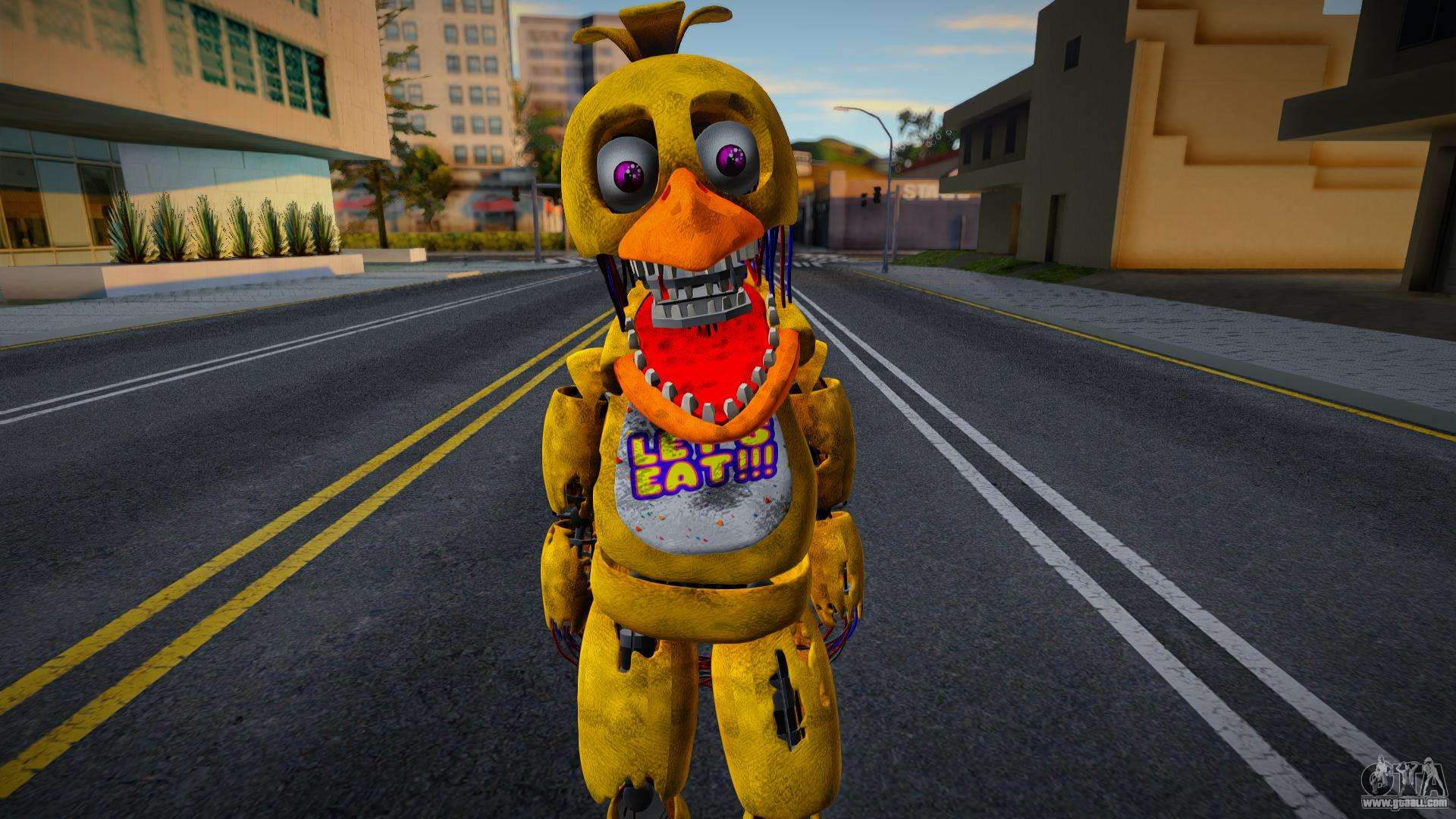 GTA San Andreas Withered chica fnaf 2 Mod 