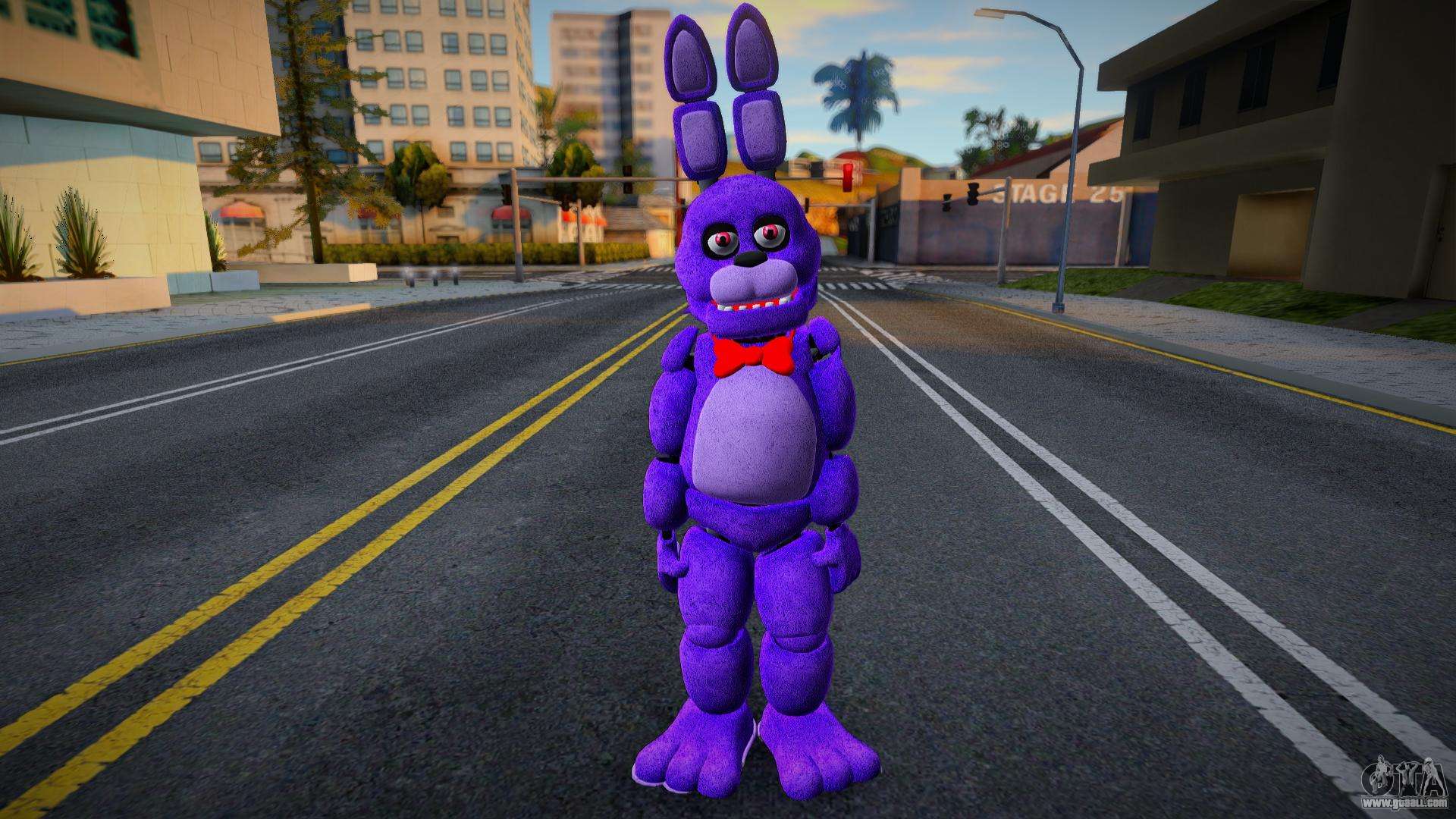 GTA San Andreas Five Nights At Freddy's Skin Pack Mod 