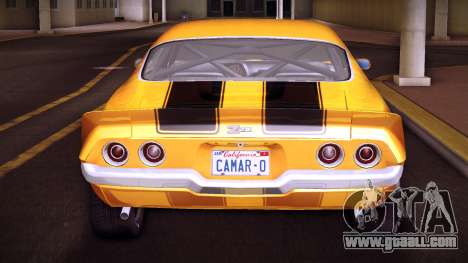 Chevrolet Camaro Z28 Mk.II 71 v2 for GTA Vice City