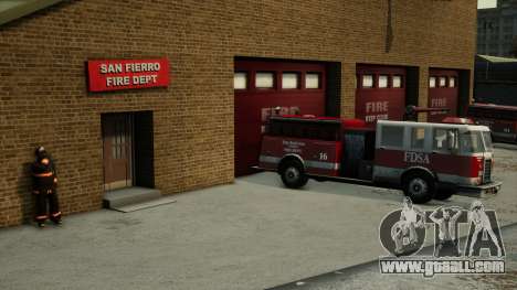 Realistic Fire Station In San Fierro