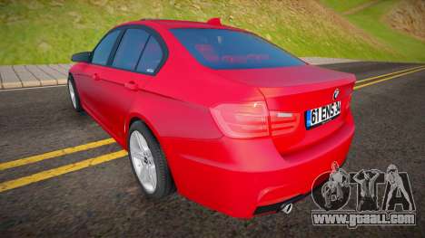 BMW 320i F30 Pre-LCİ MSport for GTA San Andreas